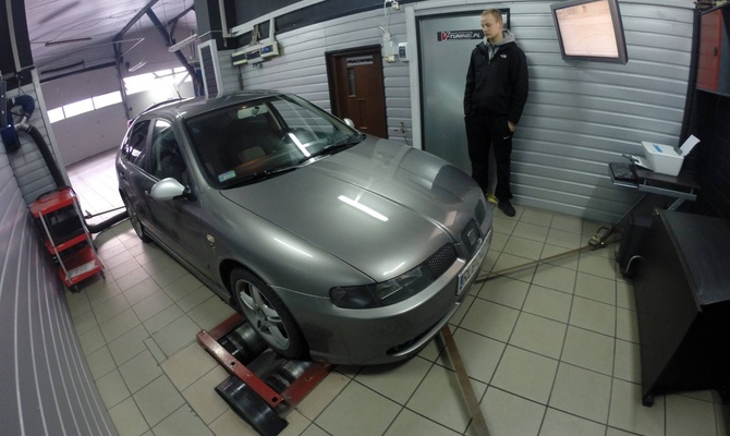 Pomiar mocy na hamowni Seat Leon 1.8 T 180KM