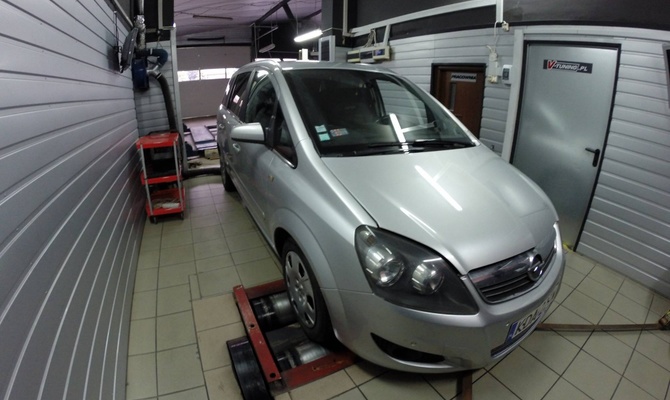 Chip Tuning oraz usunięcie filtra cząstek stałych DPF w samochodzie  Opel Zafira 1.7 d 125 KM