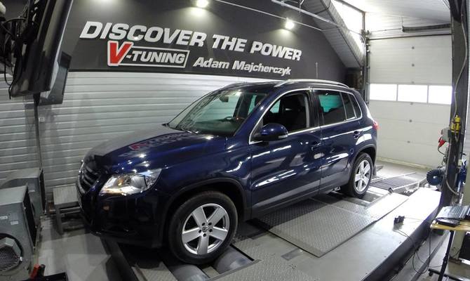 Chip Tuning Volkswagen Tiguan 2.0 TDI CR 140 KM + 43 KM i 102 Nm