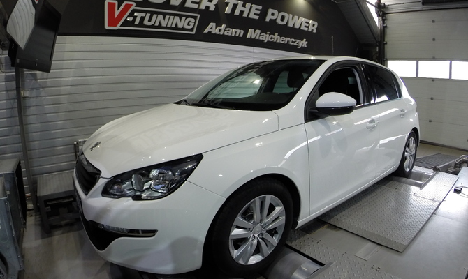 Chip Tuning Peugeot 308 1.6 HDi 92 KM + 20 KM i + 25 Nm