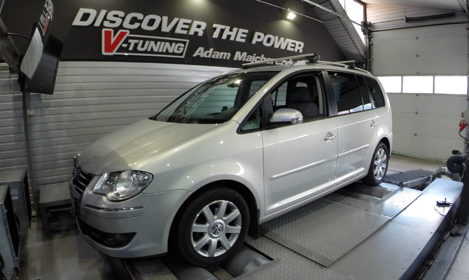 Chip Tuning Volkswagen Touran 2.0 TDI 140 KM + 26 KM i + 86 Nm