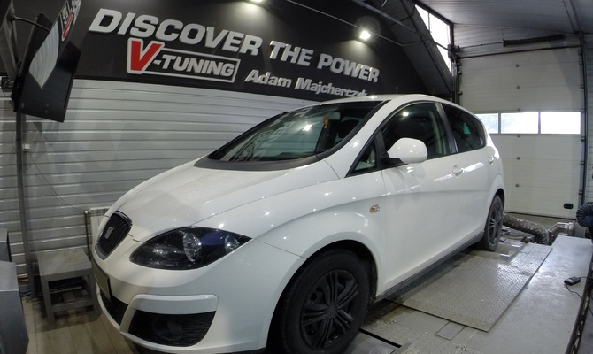 Chip Tuning Seat Altea 1,6 TDI 105 KM + 32 KM + 27 Nm