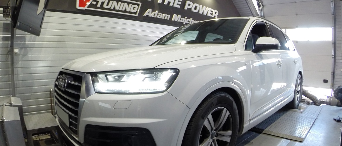 Chip Tuning Audi Q7 3.0 TDI 218 KM + 85 KM + 168 Nm