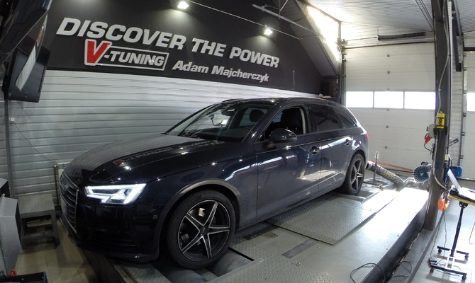 Chip Tuning Audi A4 B9 2.0 TDI 150 KM + 31 KM + 94 Nm