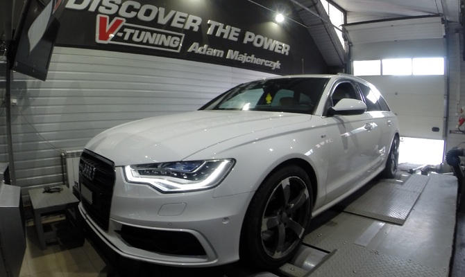 Chip Tuning Audi A6 C7 3.0 BiTDI 313 KM + 91 KM + 143 Nm