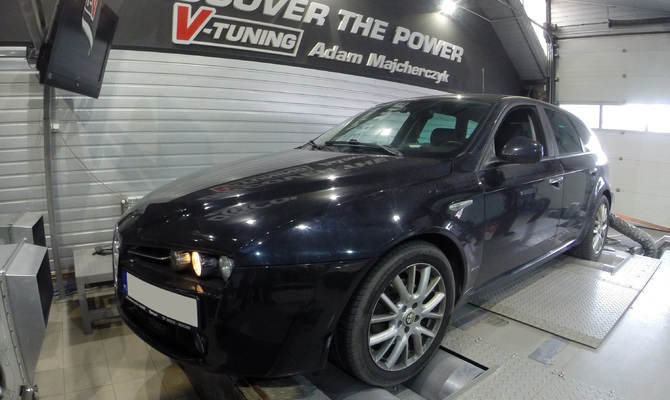 Chip Tuning Alfa Romeo 159 1,9 JTDM 150 KM + 24 KM + 62 Nm