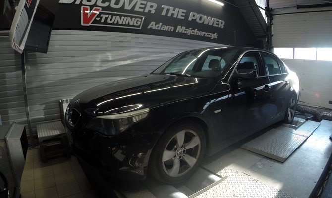 Chip Tuning BMW E60 530d 218KM  + 56KM i 94Nm  | V-Tuning Leżajsk