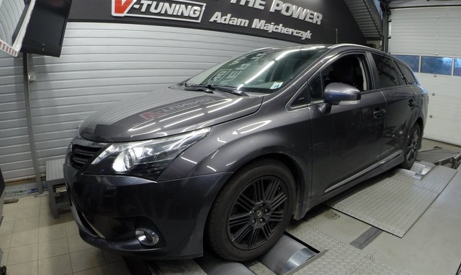 Chip Tuning Toyota Avensis 2.0D 126KM  +  19KM oraz 89Nm  | V-Tuning Leżajsk