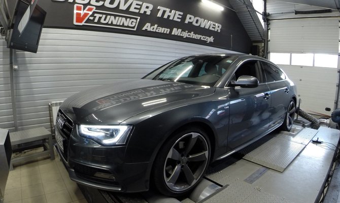 Chip Tuning Audi A5 8T 2.0TDI 177KM | V-Tuning Leżajsk