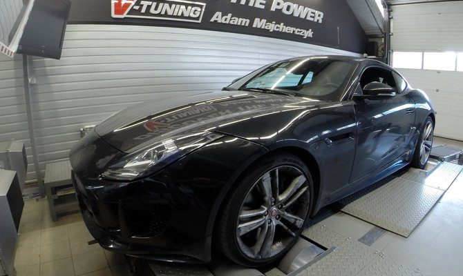 Chip Tuning Jaguar F-Type S 3.0 Kompresor | V-Tuning Leżajsk