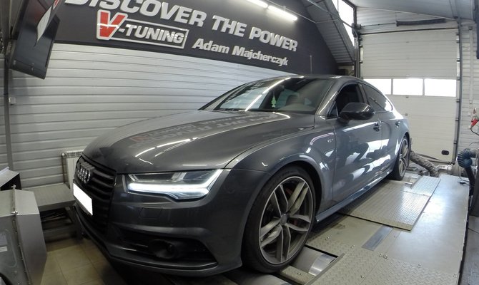 Chip Tuning Audi A7 4G 3.0BiTDI 326KM Competition  CVUB | V-Tuning Leżajsk