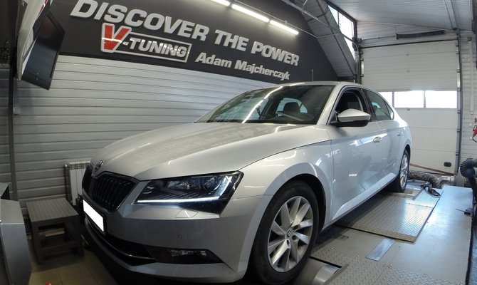 Chip Tuning Skoda Superb 2.0TDI 150KM | V-Tuning Leżajsk