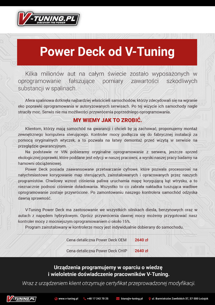 Power Deck OEM